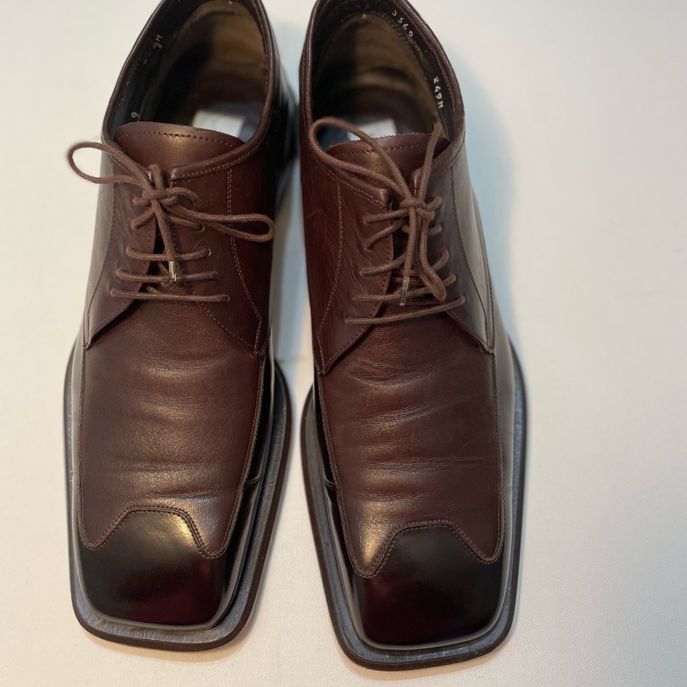 Mezlan Dark Brown Leather Oxfords Shoes  Size 10M SB—HI
